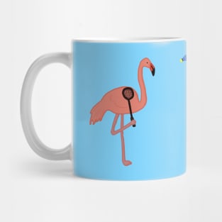 badminton flamingos Mug